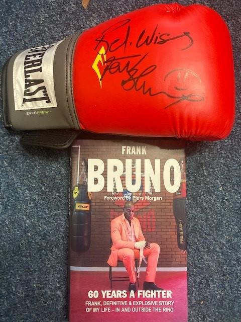 Frank Bruno Signed Red Glove