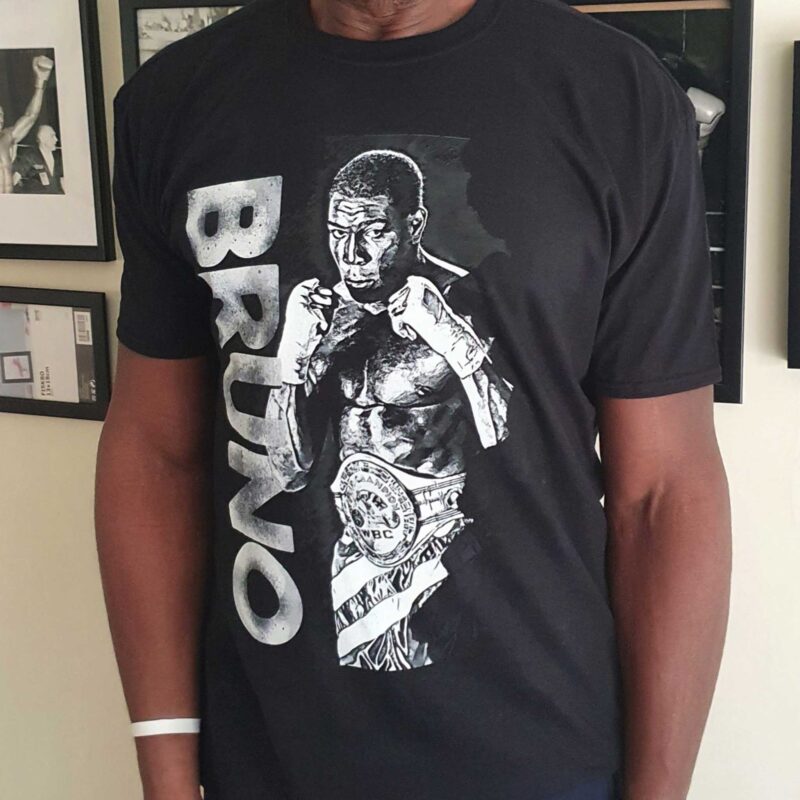 Frank Bruno Iconic Photographic Black T Shirt 1