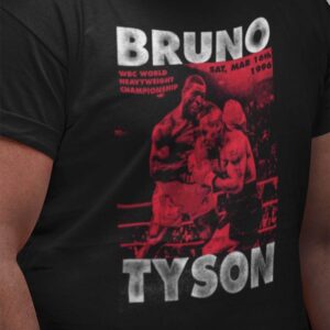 Frank Bruno Vs Mike Tyson 1996 Photographic Print Black T Frank Bruno Vs Mike Tyson 1996 Photographic Print Black T