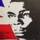 Union Jack signed Frank Bruno Print Framed