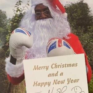 Sign card from Frank Bruno