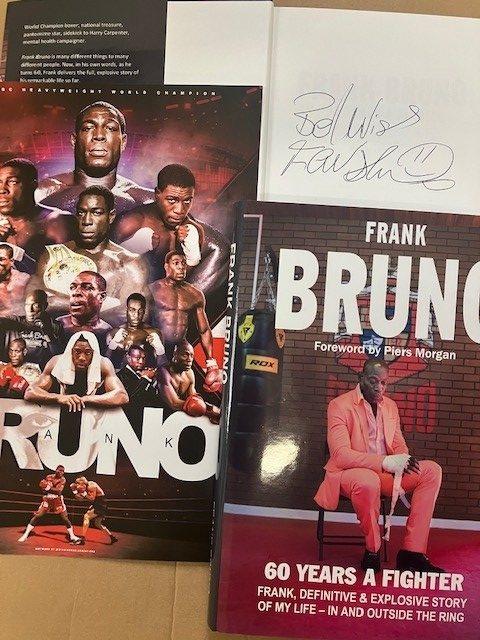 Frank Bruno signed book Bipolar oofer 2 rotated