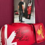 frank bruno still fighting signed glove