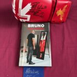 still fighting branded glove piece of canvas